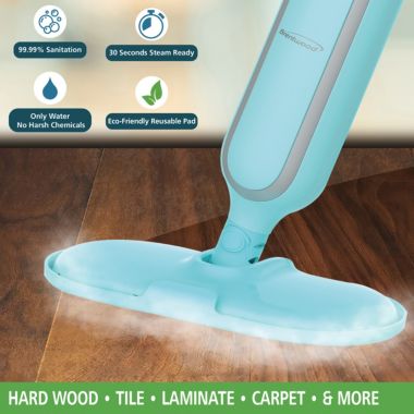 Brentwood 1100 Watt Steamer Mop in Blue. View a larger version of this product image.