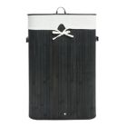 Alternate image 1 for Inq Boutique Bamboo Laundry Hamper, Single Lattice Folding Cloth Storage Basket Dirty Clothes