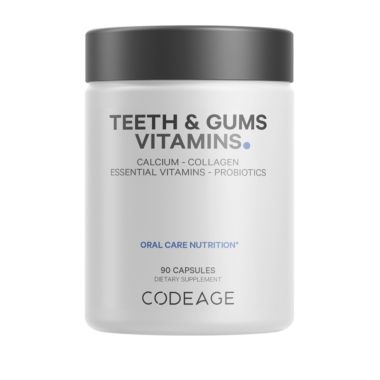 Codeage Teeth & Gums Vitamins + Oral Probiotics Supplement for Mouth Care - Dental Multivitamins - 90ct. View a larger version of this product image.