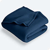 Bare Home Polar Fleece Blanket - Warm Cozy - Hypoallergenic Premium Poly-Fiber Yarns - Thermal - Lightweight Bed Blanket - Throw, Dark Blue