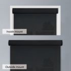 Alternate image 1 for Linen Avenue Custom Cordless Cassette 5% Solar Roller Shade, 36  W x 66 H Black