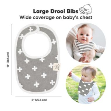 KeaBabies 8-pack Organic Baby Bibs for Boy, Baby Drool for Baby Boys and Girls, Infant Bibs | buybuy BABY