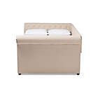 Alternate image 2 for Baxton Studio Mabelle Modern And Contemporary Beige Fabric Upholstered Queen Size Daybed - Beige