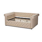 Alternate image 3 for Baxton Studio Mabelle Modern And Contemporary Beige Fabric Upholstered Queen Size Daybed - Beige