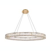 Elegant Lighting Home Decorative Monroe 36 inch LED oval single pendant - Gold