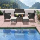 Alternate image 1 for Slickblue 7 Piece Rustproof Wicker Outdoor Sofa Set with Coffee Tables and Ottomans