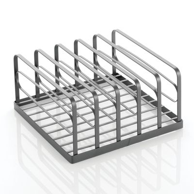 mDesign Metal Divided Purse Organizer for Closets,5 Sections