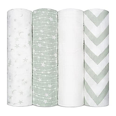 Muslin Swaddle Blankets Neutral Receiving Blanket Swaddling, Wrap for Boys and Girls, Baby Essentials, Registry & Gift by Comfy Cubs (Sage). View a larger version of this product image.