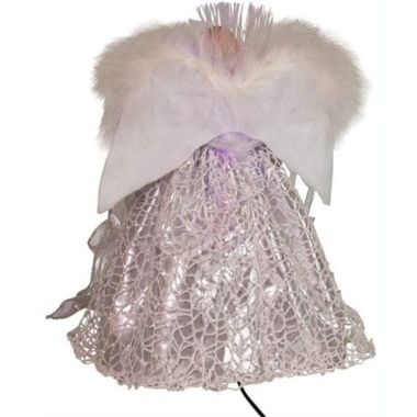 Kurt Adler (AD2001) Fiber Optic LED Silver Angel Treetop Tree Topper, 12. View a larger version of this product image.