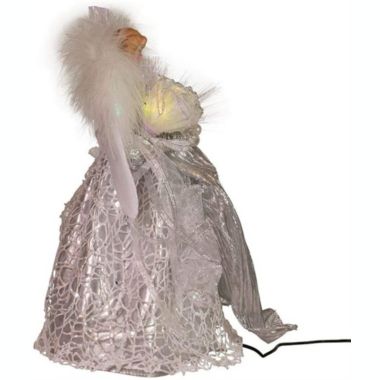 Kurt Adler (AD2001) Fiber Optic LED Silver Angel Treetop Tree Topper, 12. View a larger version of this product image.