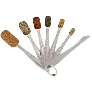 Chef Pomodoro Stainless Steel Measuring Cup Set, Nested and Stackable with 7 Pieces. View a larger version of this product image.