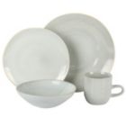 Alternate image 1 for Laurie Gates Ravenna 16 Piece Round Stoneware Dinnerware Set in Grey