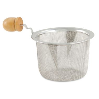 English Tea Store Stainless Steel Mesh Strainer with Wooden Handle - 3in Diameter. View a larger version of this product image.