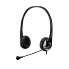Alternate image 0 for Adesso - Headset Stereo with Boom Mic USB Noise Cancelling Inline Volume & Call Management 6ft Cord - Black