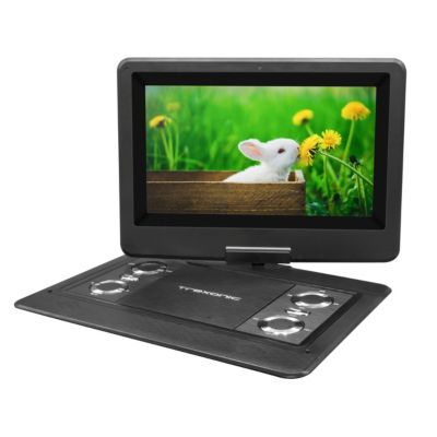 Trexonic12.5" PortableTV&DVD Player w/TFT LED Screen & USB/HD Inputs