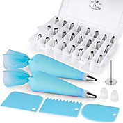 Zulay Kitchen Reuseable Cake Piping Bag Set
