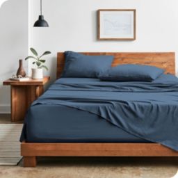 Bare Home Sandwashed Sheet Set - Premium 1800 Ultra-Soft Microfiber Bed Sheets - Double Brushed - Hypoallergenic - Stain Resistant (Sandwash Bering Sea, Full)