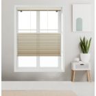 Alternate image 1 for Linen Avenue Custom Cordless 21" W x 48" H Muslin Top Down Bottom Up Light FIltering Cellular Shade