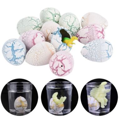 Department Store 4Pcs Assorted Color Easter Dinosaur Hatching Eggs - Crack and Grow In Water Perfect for Color Hunting Game, Easter Basket Stuffers, Birthdays Party Favors For Toddler Kids. View a larger version of this product image.