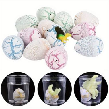 Department Store 4Pcs Assorted Color Easter Dinosaur Hatching Eggs - Crack and Grow In Water Perfect for  Color Hunting Game, Easter Basket Stuffers, Birthdays Party Favors For Toddler Kids. View a larger version of this product image.
