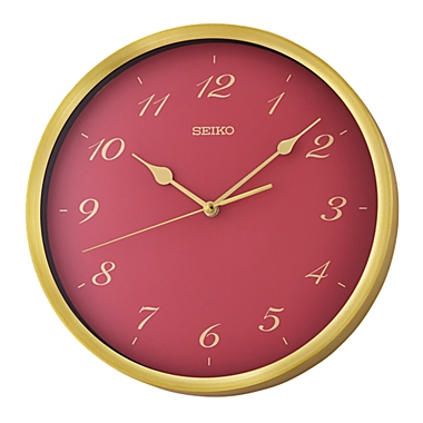 Seiko 12" Saito Wall Clock, Garnet. View a larger version of this product image.