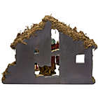 Alternate image 1 for Christmas Nativity Scene with Stable Set 7 Piece Holiday Decoration 6 Inch C7104