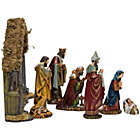 Alternate image 3 for Christmas Nativity Scene with Stable Set 7 Piece Holiday Decoration 6 Inch C7104