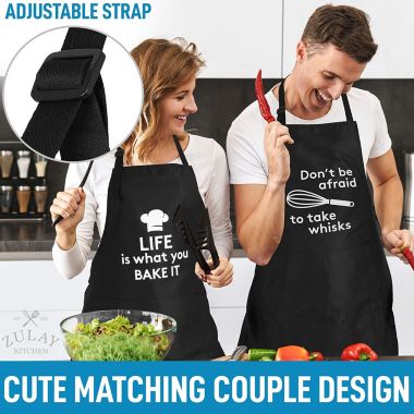 Funny Aprons for Men, Women & Couples - Cooking Puns. View a larger version of this product image.