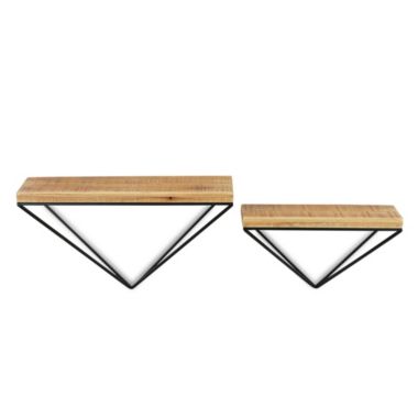 Cheungs Home Decorative Urban style set of 2 wall shelves. View a larger version of this product image.