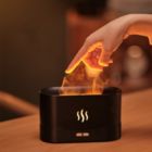 Alternate image 0 for HOMEFISH Aroma Diffuser Flame Light Mist Humidifier Aromatherapy Diffuser With Waterless Auto-Off Protection For Spa Home Yoga Office - (Black)