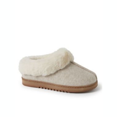 Dearfoams Women's Chloe Soft Knit Clog Slippers. View a larger version of this product image.