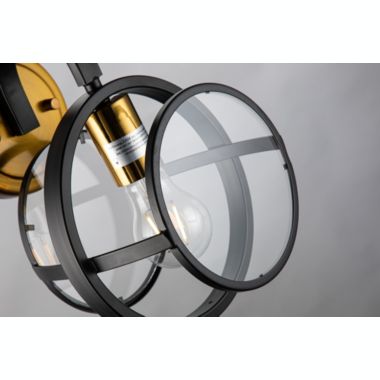 ELE Light & Decor Arman 1-Light Black Wall Sconce. View a larger version of this product image.