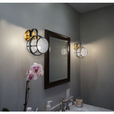 ELE Light & Decor Arman 1-Light Black Wall Sconce. View a larger version of this product image.