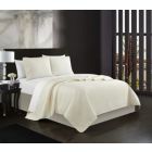 Alternate image 2 for Chic Home Atasha Box Stitched Design Bedding Quilt Set - Queen 90x90", Beige