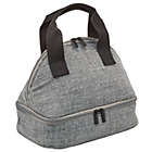 Alternate image 0 for mDesign Fabric Travel Insulated Lunch Bag Tote Organizer - Gray