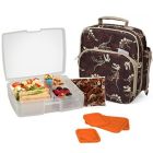 Alternate image 0 for Bentology Lunch Bag and Box Set for Boys - Includes Insulated Durable Tote Bag with Handle and bottle holder, Bento Box, 5 Containers and Ice Pack - BPA & PVC Free (Fossils)