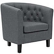 Modway Prospect Upholstered Armchair, Gray