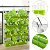 Stock Preferred Vertical Garden Wall Planter Box 4 Tiers Light Green