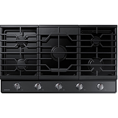Samsung 36 inch Stainless 5 Burner Gas Cooktop. View a larger version of this product image.