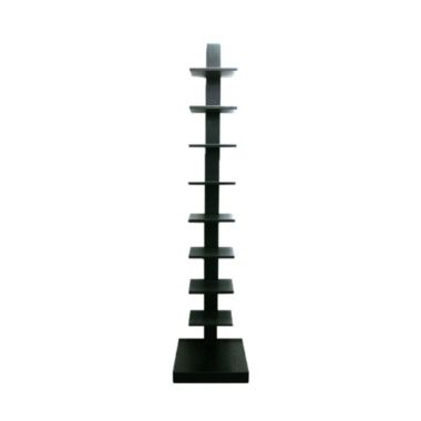Proman Products Contemporary Decorative Spine Standing Book Shelves, Black. View a larger version of this product image.