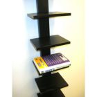 Alternate image 2 for Proman Products Contemporary Decorative Spine Standing Book Shelves, Black