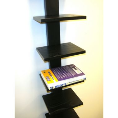 Proman Products Contemporary Decorative Spine Standing Book Shelves, Black. View a larger version of this product image.
