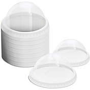 Juvale Clear Plastic Dome Lids for 8 Ounce Ice Cream Cups (100 Pack)