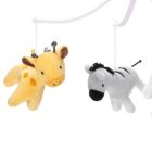 Alternate image 2 for Bedtime Originals Mighty Jungle Animals Giraffe/Zebra Musical Baby Crib Mobile