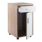 Alternate image 1 for Winsome Kenner Mobile Storage Cabinet with 1 Drawer - Reclaimed Wood,White