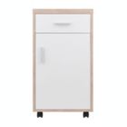 Alternate image 2 for Winsome Kenner Mobile Storage Cabinet with 1 Drawer - Reclaimed Wood,White