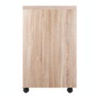 Alternate image 3 for Winsome Kenner Mobile Storage Cabinet with 1 Drawer - Reclaimed Wood,White
