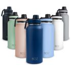 Alternate image 0 for BOZ Stainless Steel Water Bottle XL - Monaco Blue (1 L / 32oz) Wide Mouth, BPA Free, Vacuum Double Wall Insulated