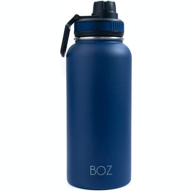 BOZ Stainless Steel Water Bottle XL - Monaco Blue (1 L / 32oz) Wide Mouth, BPA Free, Vacuum Double Wall Insulated. View a larger version of this product image.
