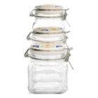 Alternate image 2 for Laurie Gates California Designs Tierra 3 Piece Glass Canister Kitchen Set with Decorated Lids